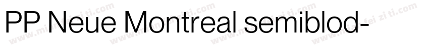 PP Neue Montreal semiblod字体转换
